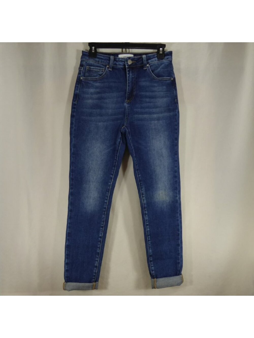 Risen Womens Jeans 7/28 High Rise Skinny Blue Medium Wash Stretch Denim RDP5556